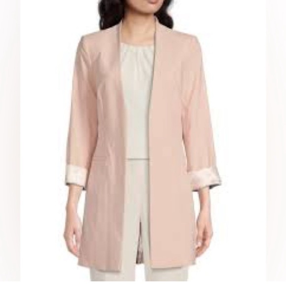 Calvin Klein Jackets & Blazers - Calvin Klein Blush Pink Open-Front Blazer